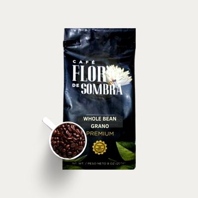 Whole Bean Coffee / 8oz (227g) / Medium / Roasted in Puerto Rico / Grown in Puerto Rico and Import Coffee